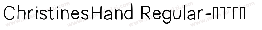 ChristinesHand Regular字体转换